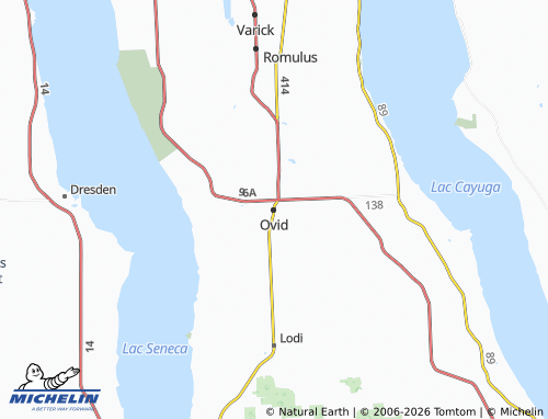 Mapa MICHELIN Ovid - ViaMichelin