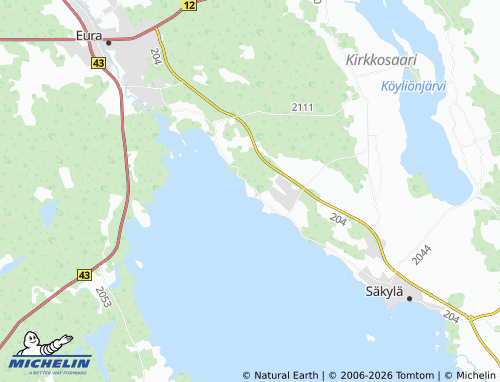 MICHELIN-Landkarte Länsi-Säkylä - ViaMichelin
