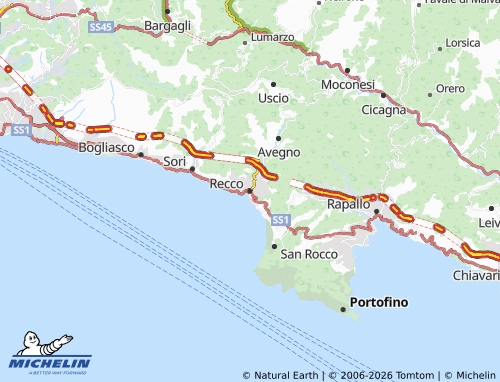 MICHELIN Recco map - ViaMichelin