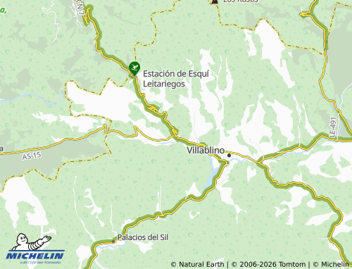 MICHELIN Caboalles de Abajo map - ViaMichelin