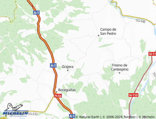 MICHELIN Pajarejos map - ViaMichelin