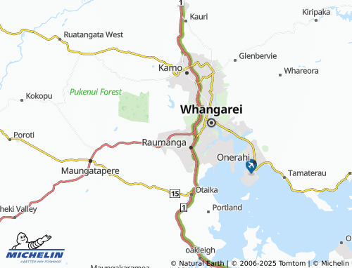 MICHELIN Horahora map - ViaMichelin