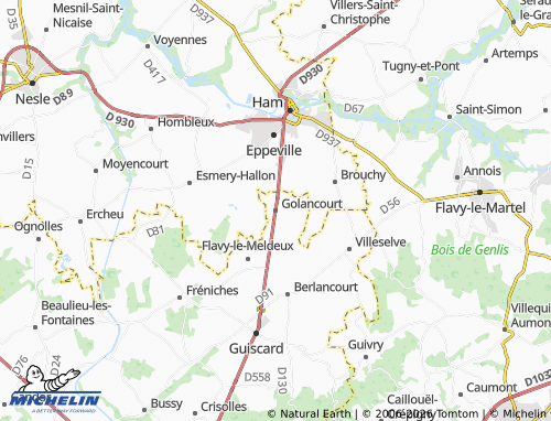 Mappa MICHELIN Golancourt - ViaMichelin