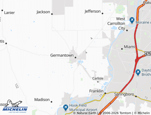 Mapa MICHELIN Germantown - ViaMichelin
