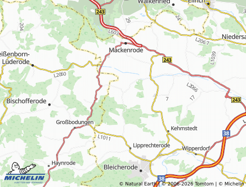 Mapa MICHELIN Trebra - ViaMichelin