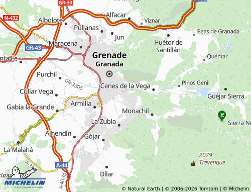 Mapa MICHELIN Huétor Vega - ViaMichelin