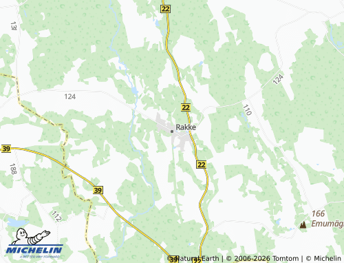 MICHELIN Rakke map - ViaMichelin