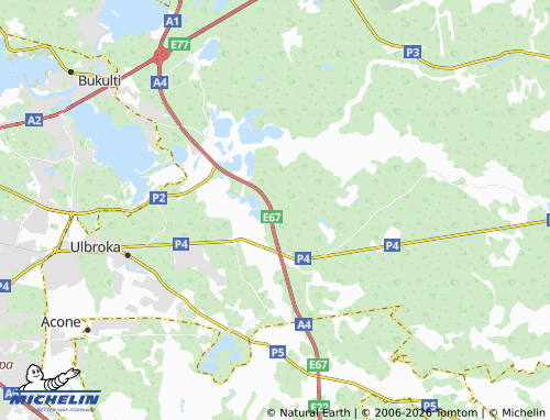 Mapa MICHELIN Mucenieki - ViaMichelin