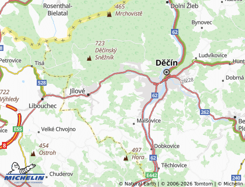 Mappa MICHELIN Krásný Studenec - ViaMichelin