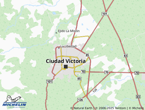 MICHELIN Jardines de San José map - ViaMichelin