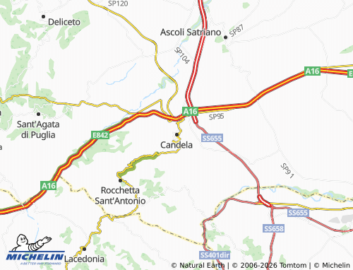 MICHELIN Candela map - ViaMichelin