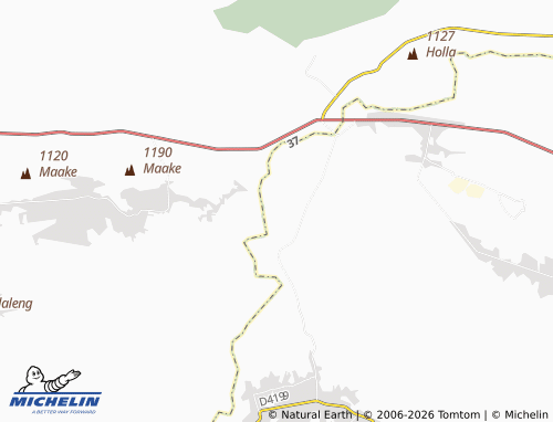 Carte MICHELIN Modimolle - ViaMichelin