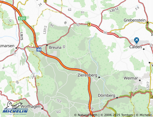 MICHELIN Escheberg map - ViaMichelin
