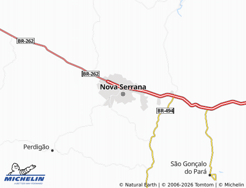 Mappa MICHELIN Nova Serrana - ViaMichelin