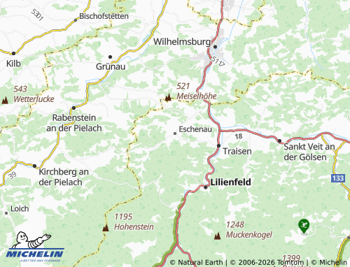 Mappa MICHELIN Eschenau - ViaMichelin