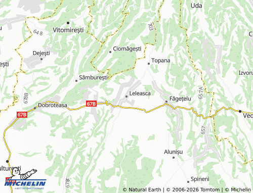 MICHELIN Leleasca map - ViaMichelin