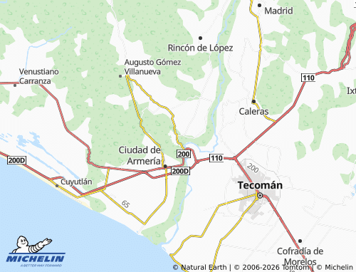 Kaart MICHELIN Constitución - ViaMichelin