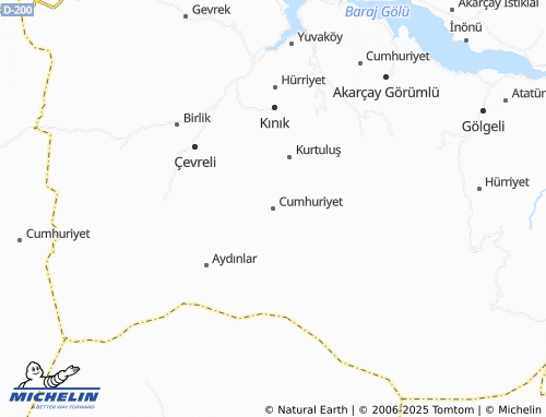 MICHELIN-Landkarte Cumhuriyet - ViaMichelin