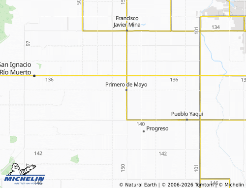 Mapa MICHELIN Primeero de Mayo Centro - ViaMichelin