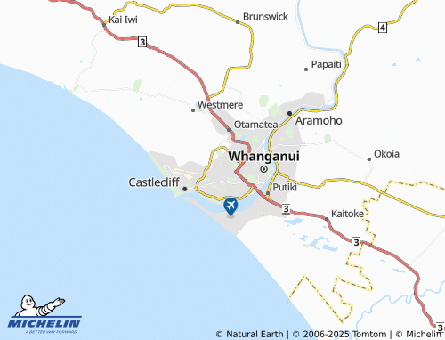 MICHELIN Tawhero map - ViaMichelin