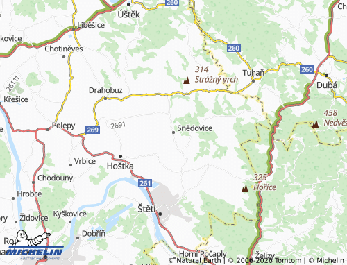 Mappa MICHELIN Snědovice - ViaMichelin