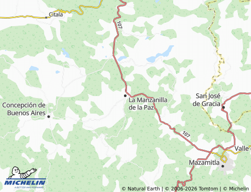 Mappa MICHELIN La Manzanilla de la Paz - ViaMichelin