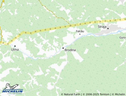 MICHELIN Brodina map - ViaMichelin