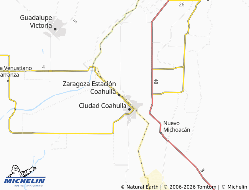 Mappa MICHELIN Zacatecas - ViaMichelin