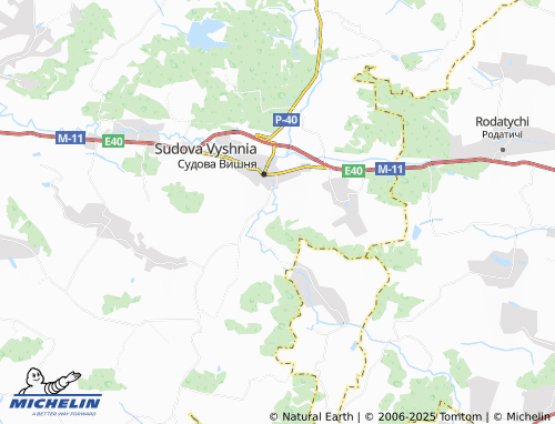 MICHELIN Kuty map - ViaMichelin