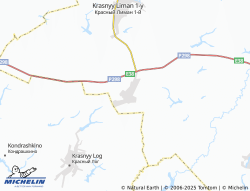 MICHELIN Krasnyy Liman 2-y map - ViaMichelin