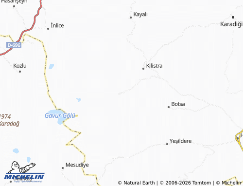 Mappa MICHELIN Evliyatekke - ViaMichelin