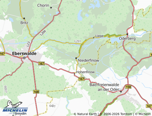 MICHELIN Niederfinow map - ViaMichelin