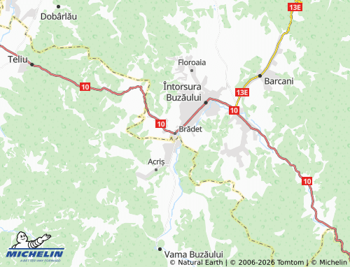 MICHELIN-Landkarte Brădet - ViaMichelin