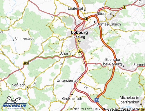 Mapa MICHELIN Ahorn - ViaMichelin