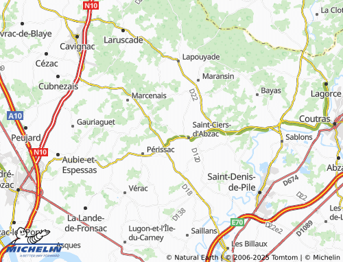 Carte MICHELIN Laroque - ViaMichelin