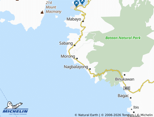 MICHELIN Morong map - ViaMichelin