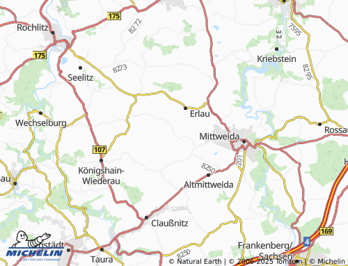 MICHELIN-Landkarte Frankenau - ViaMichelin