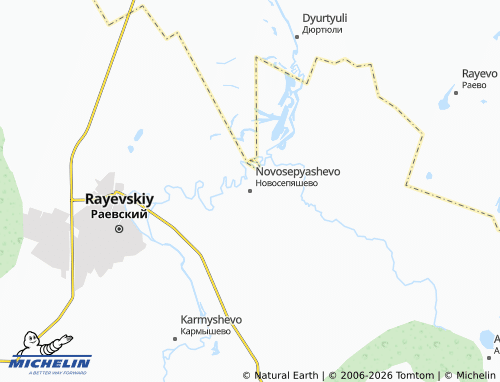 MICHELIN-Landkarte Novosepyashevo - ViaMichelin