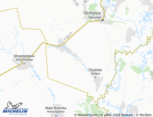 Mapa MICHELIN Novyi Irzhavets' - ViaMichelin