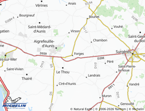 Mapa MICHELIN Forges - ViaMichelin