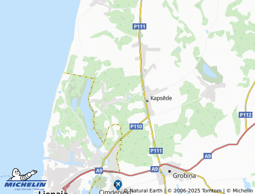MICHELIN Plienkalni map - ViaMichelin