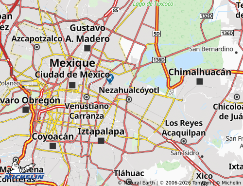 Mapa MICHELIN Cuchilla Pantitlán - ViaMichelin