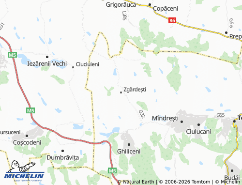 Mapa MICHELIN Zgărdești - ViaMichelin