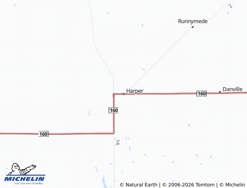 Mapa MICHELIN Harper - ViaMichelin