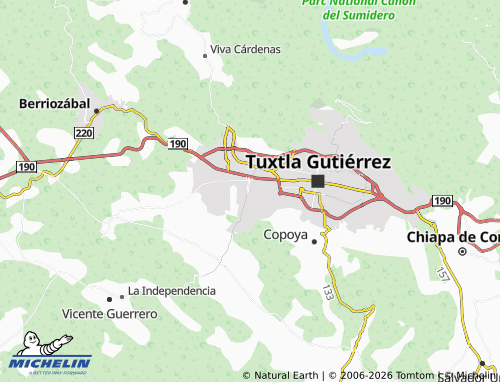 MICHELIN-Landkarte Fovissste III, El Puente - ViaMichelin