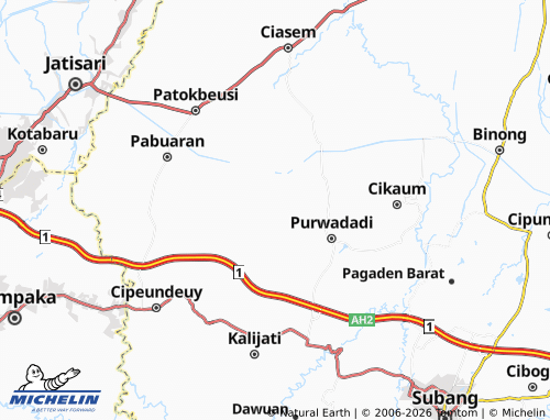 Carte MICHELIN Panyingkiran - ViaMichelin