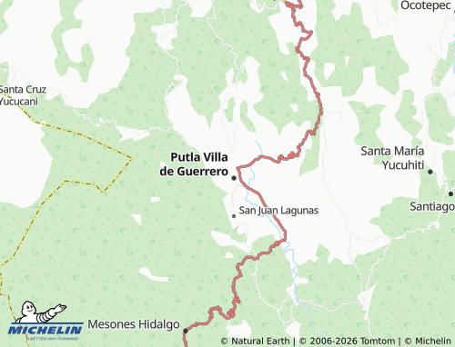 MICHELIN Ojo de Agua map - ViaMichelin