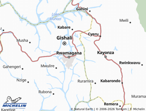 MICHELIN Nyarusange map - ViaMichelin