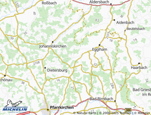 MICHELIN-Landkarte Peterskirchen - ViaMichelin