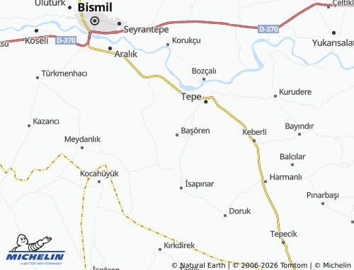 MICHELIN Başören map - ViaMichelin
